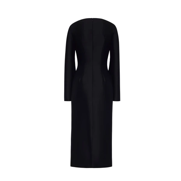Adam Lippes Talitha Dress in Black, view 5