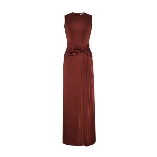Adam Lippes Talitha Dress in Copper