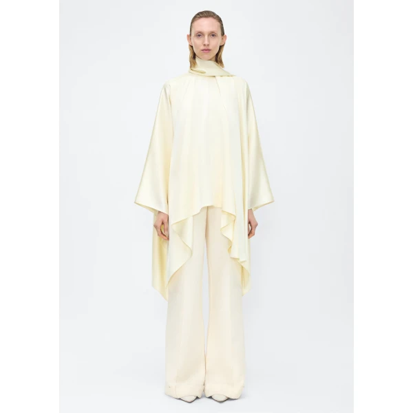Adam Lippes Tana Top in Cream, view 2