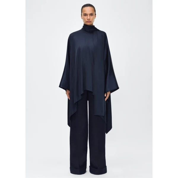 Adam Lippes Tana Top in Navy, view 2