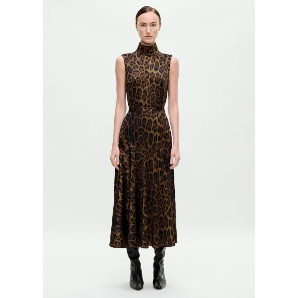Adam Lippes Tess Skirt in Natural Leopard, view 2