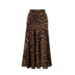 Adam Lippes Tess Skirt in Natural Leopard