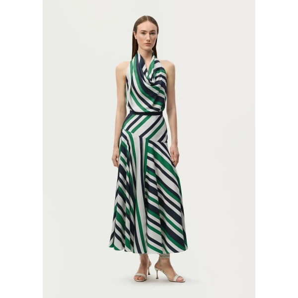Adam Lippes Thea Skirt in Green Multi, view 2