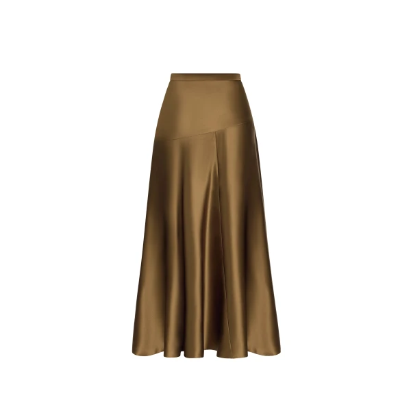 Adam Lippes Thea Skirt in Olive, view 4