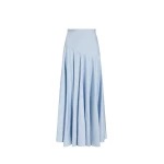 Adam Lippes Thea Skirt in Pale Blue/White