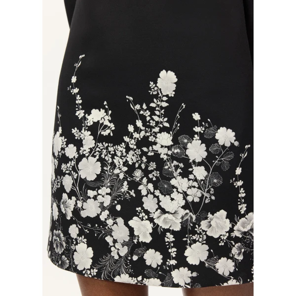 Adam Lippes Tilley Dress in Black/Silver, view 4