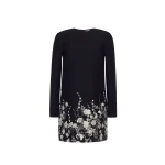 Adam Lippes Tilley Dress in Black/Silver