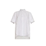 Adam Lippes Trapeze Shirt in White/Ink