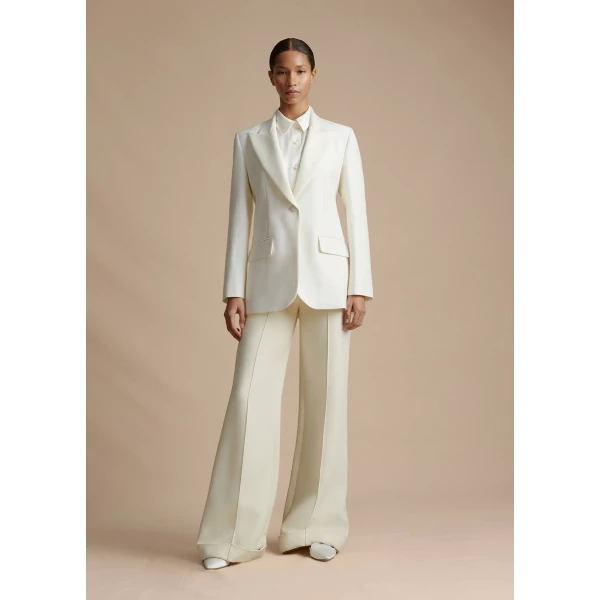 Adam Lippes Tux Jacket in Ivory, view 2