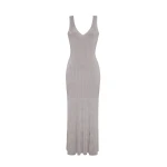 Adam Lippes Twyla Dress in Silver