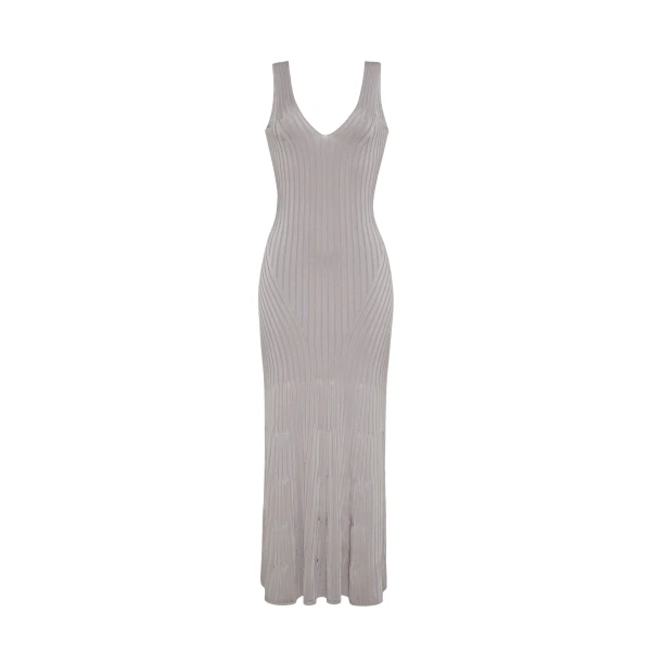 Adam Lippes Twyla Dress in Silver