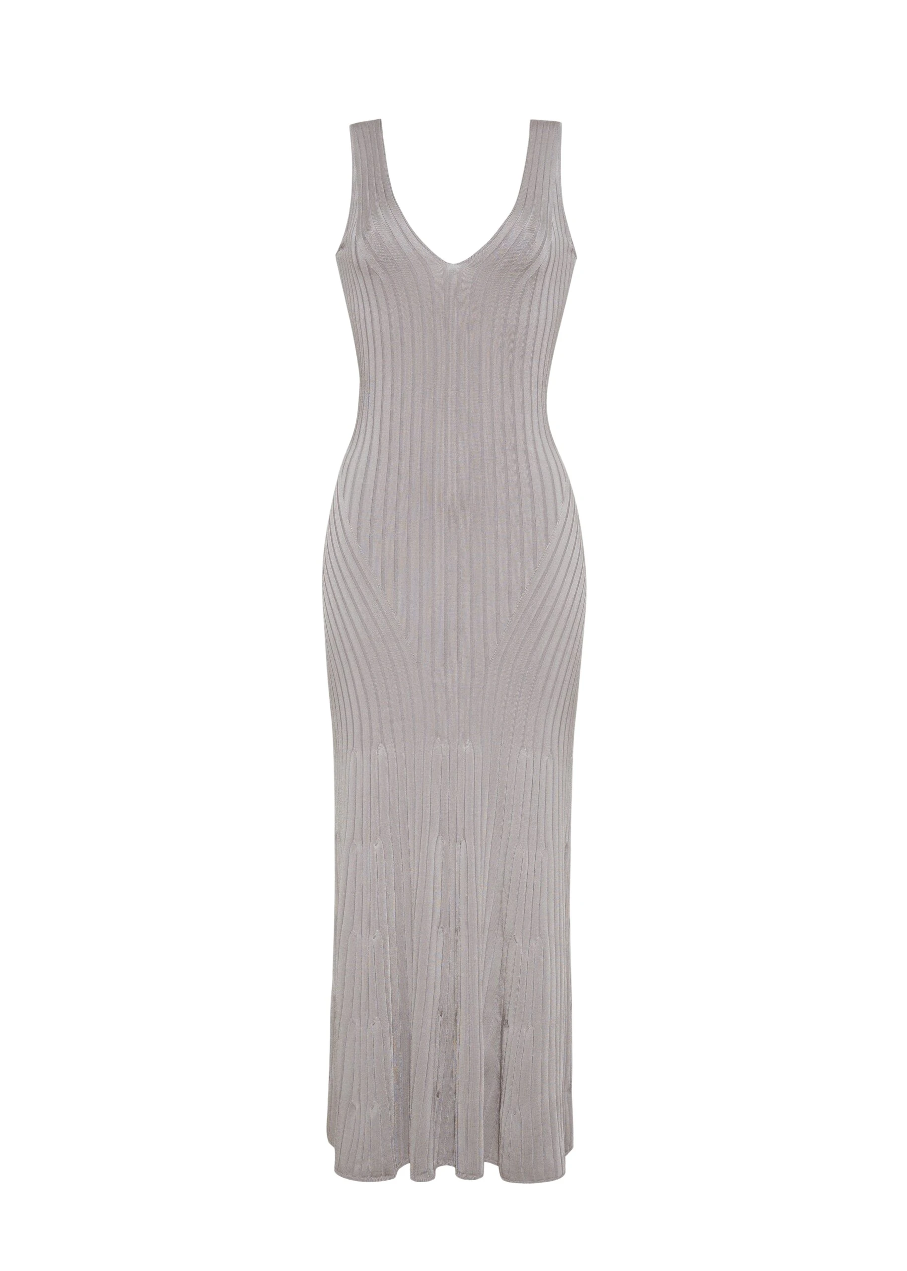 Adam Lippes Twyla Dress in Silver