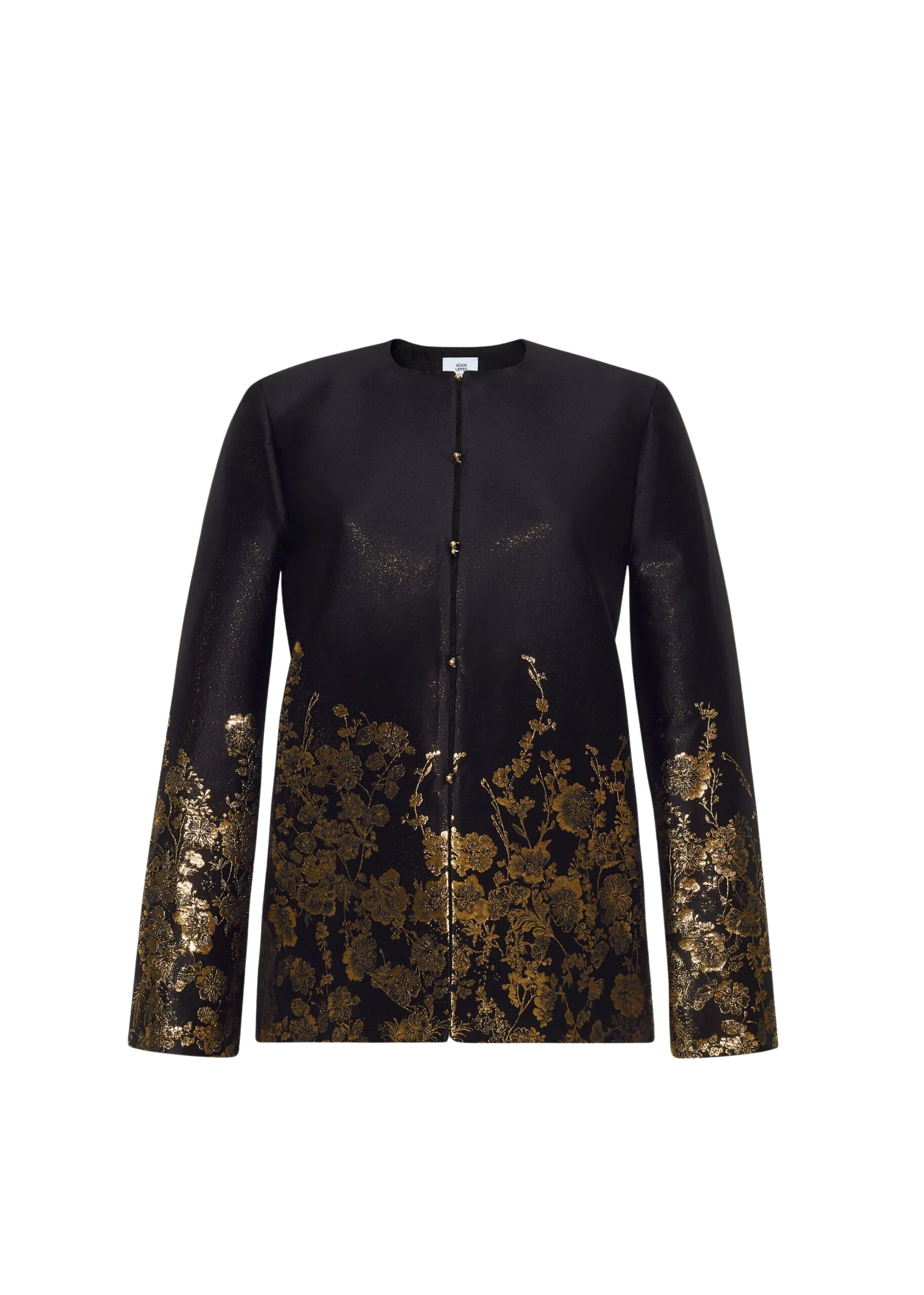 Adam Lippes Valens Jacket in Black/Gold