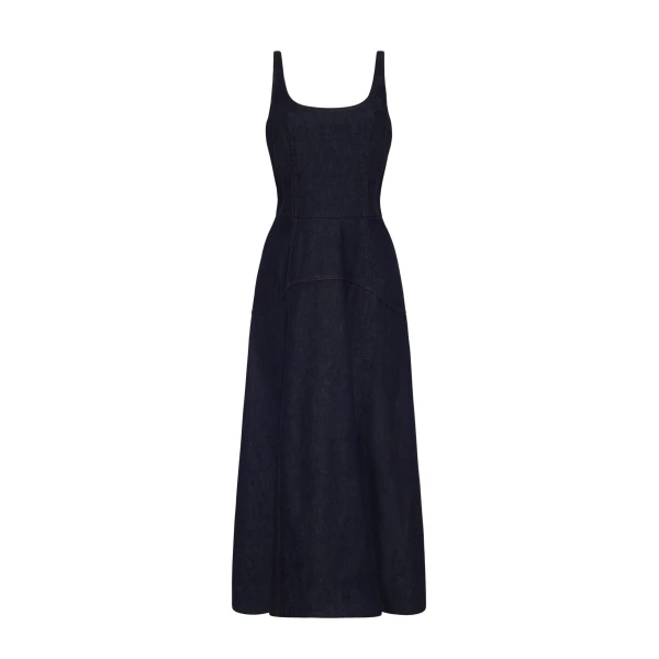 Adam Lippes Veda Dress in Indigo