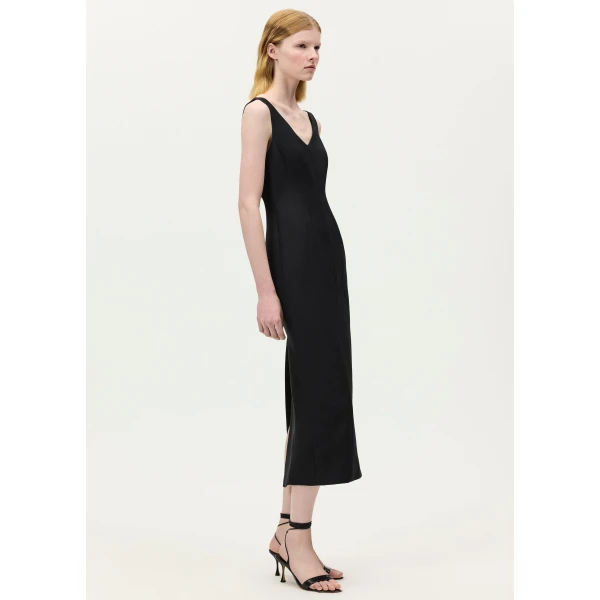 Adam Lippes Willa Dress in Black, view 3