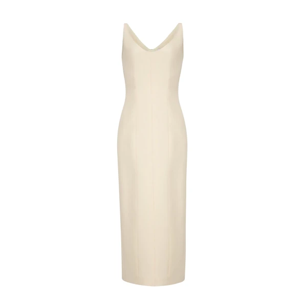 Adam Lippes Willa Dress in Ivory