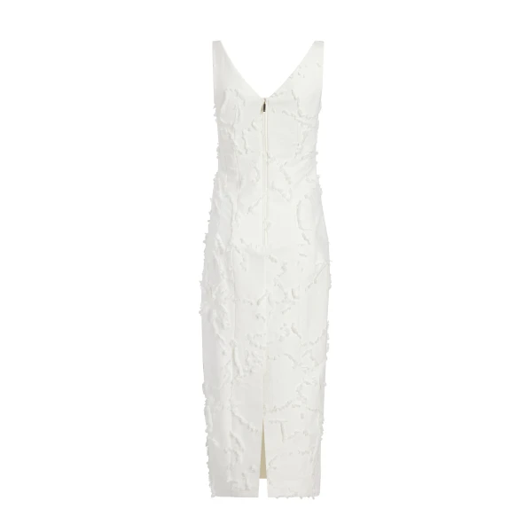 Adam Lippes Willa Dress in White, view 5