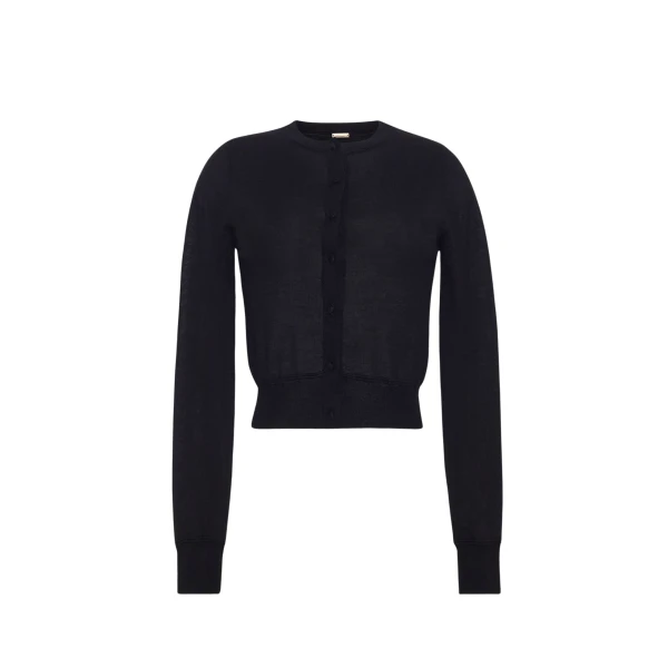 Adam Lippes Worth Cardigan in Black
