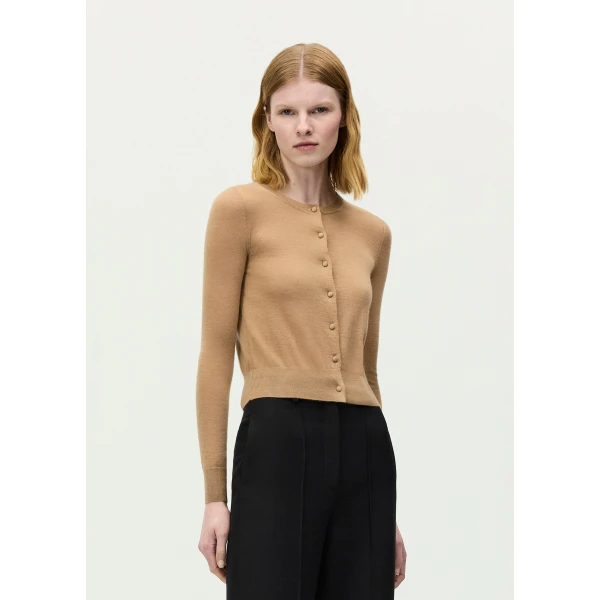 Adam Lippes Worth Cardigan in Camel, view 2