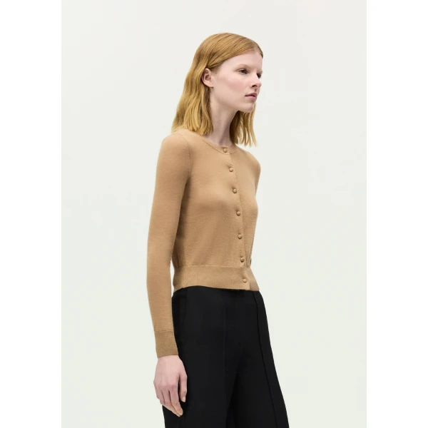 Adam Lippes Worth Cardigan in Camel, view 3
