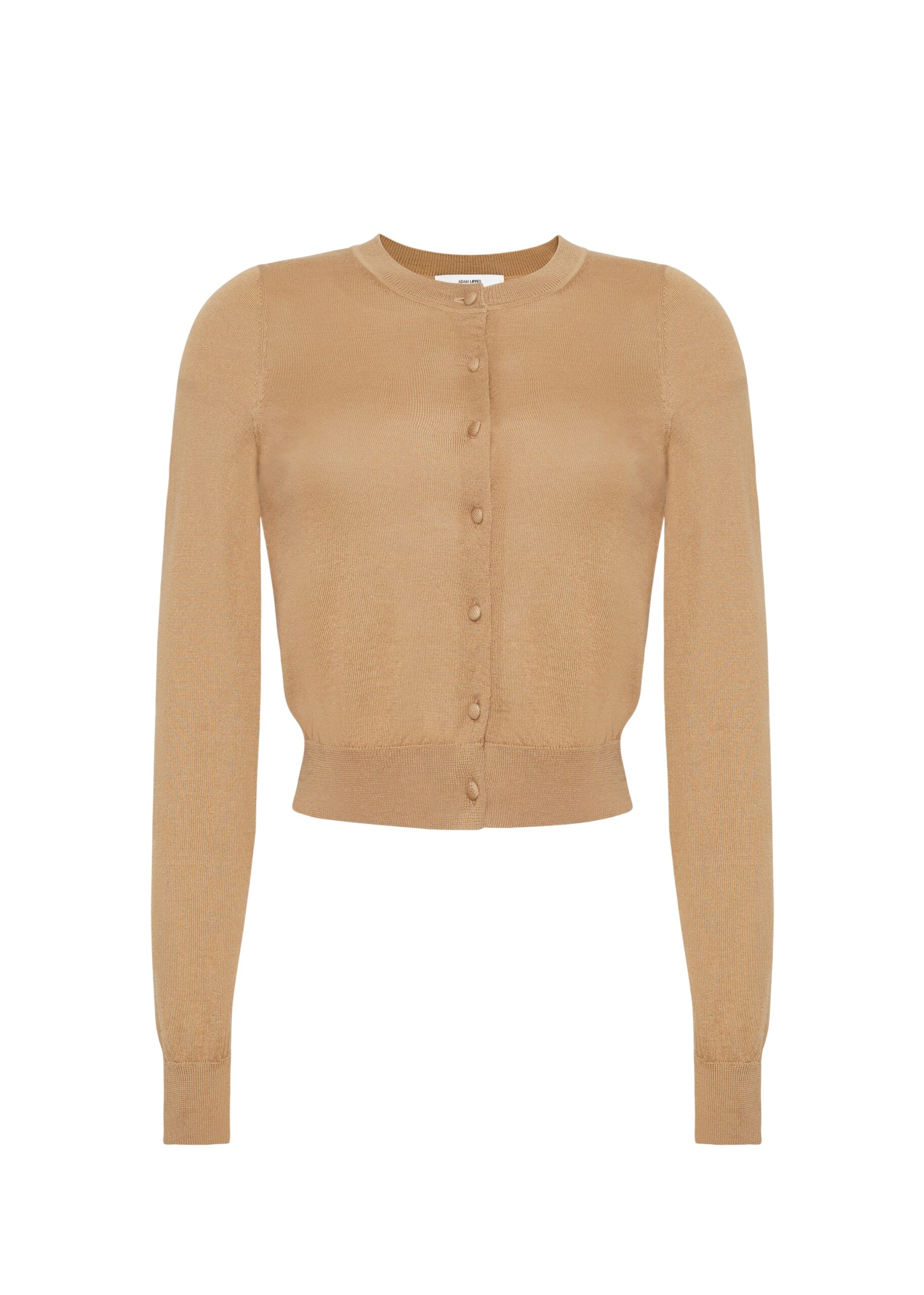 Adam Lippes Worth Cardigan in Camel