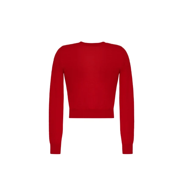 Adam Lippes Worth Cardigan in Poppy, view 2