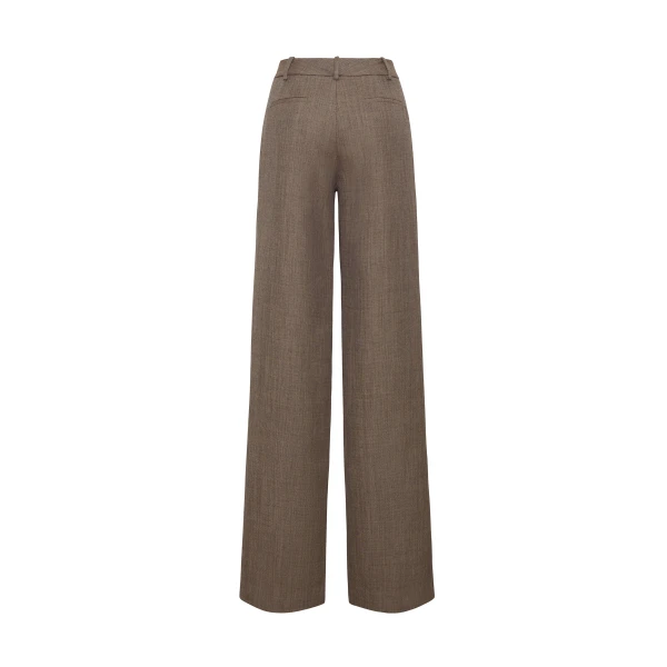 Adam Lippes Wyatt Pant in Black/Camel, view 3