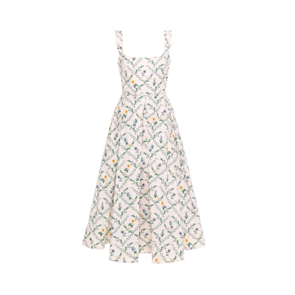 Agua by Agua Bendita Alcaparra Brisa Midi Dress - Agua by Agua Bendita Dresses - Artisanal Colombian Resort Wear at Luxury Shoes 