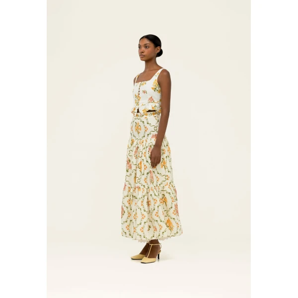 Agua By Agua Bendita Anis Cordillera Maxi Skirt, view 2