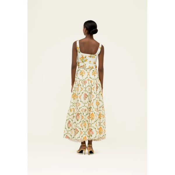 Agua By Agua Bendita Anis Cordillera Maxi Skirt, view 5