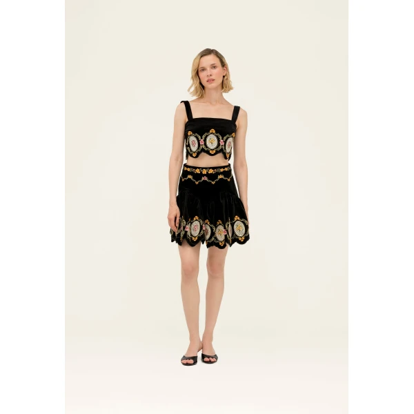 Agua By Agua Bendita Asai Cordillera Mini Skirt, view 5