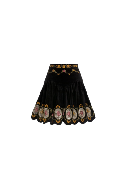 Agua by Agua Bendita Asai Cordillera Mini Skirt - Agua by Agua Bendita Skirts - Artisanal Colombian Resort Wear at Luxury Shoes 