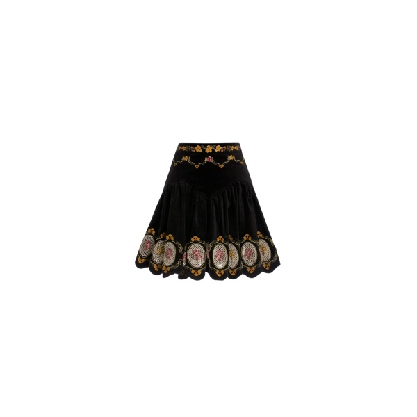 Agua by Agua Bendita Asai Cordillera Mini Skirt - Agua by Agua Bendita Skirts - Artisanal Colombian Resort Wear at Luxury Shoes 
