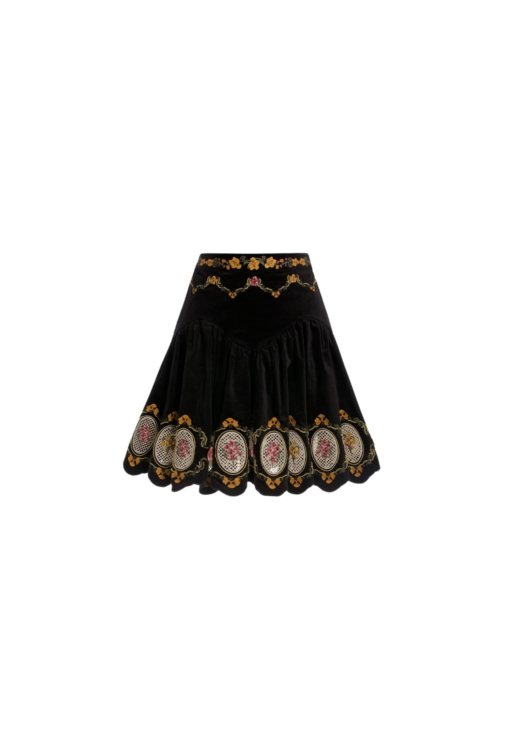 Agua by Agua Bendita Asai Cordillera Mini Skirt - Agua by Agua Bendita Skirts - Artisanal Colombian Resort Wear at Luxury Shoes 