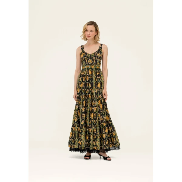 Agua By Agua Bendita Azulejo Cordillera Maxi Dress, view 2