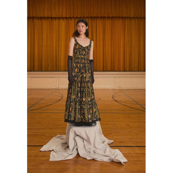 Agua By Agua Bendita Azulejo Cordillera Maxi Dress, view 3