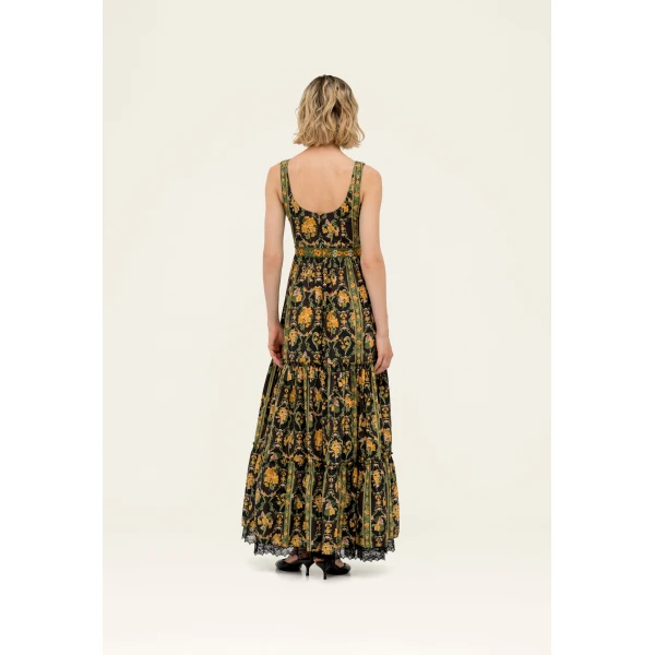 Agua By Agua Bendita Azulejo Cordillera Maxi Dress, view 5