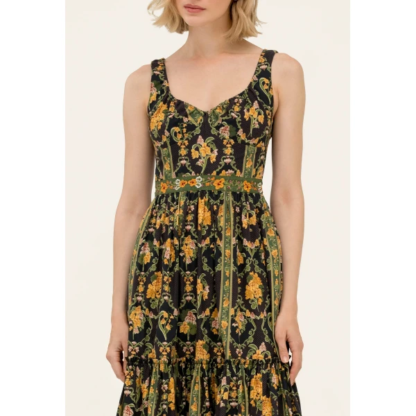 Agua By Agua Bendita Azulejo Cordillera Maxi Dress, view 6