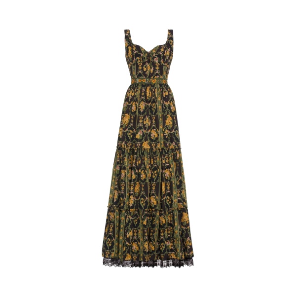 Agua by Agua Bendita Azulejo Cordillera Maxi Dress - Agua by Agua Bendita Dresses - Artisanal Colombian Resort Wear at Luxury Shoes 