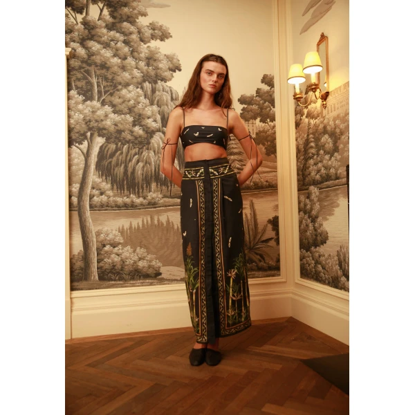 Agua By Agua Bendita Coralina Azucar Skirt, view 3