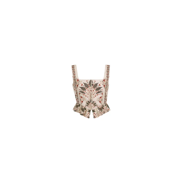 Agua by Agua Bendita Eslabon Andes Cropped Top - Agua by Agua Bendita Tops - Artisanal Colombian Resort Wear at Luxury Shoes 