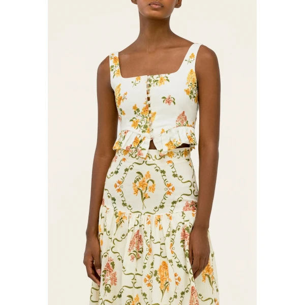 Agua By Agua Bendita Eslabon Cordillera Cropped Top, view 6