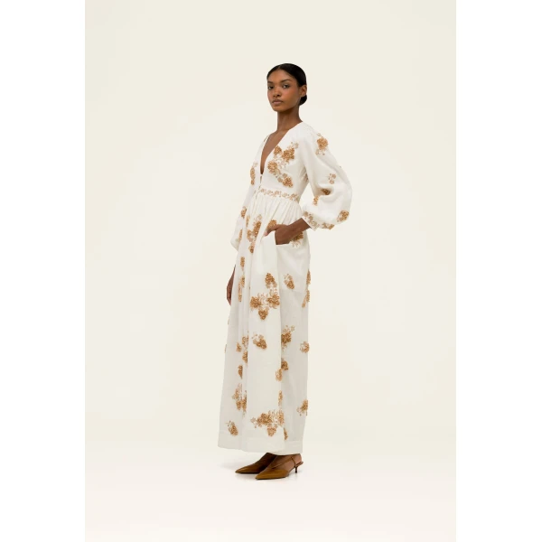 Agua By Agua Bendita Frambuesa Cordillera Maxi Dress, view 5