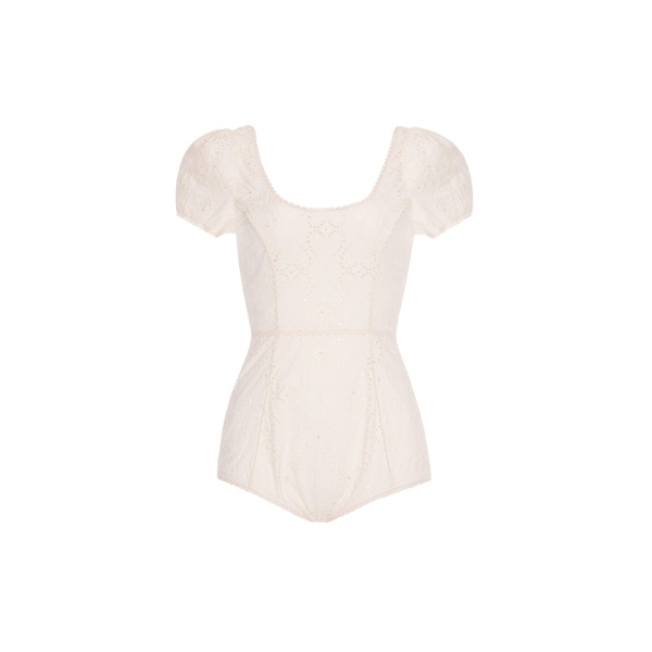 Agua by Agua Bendita Gaviota Playa Body Suit - Agua by Agua Bendita Tops - Artisanal Colombian Resort Wear at Luxury Shoes 