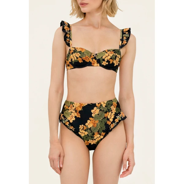 Agua By Agua Bendita Kiwi Cordillera Bikini Top, view 6