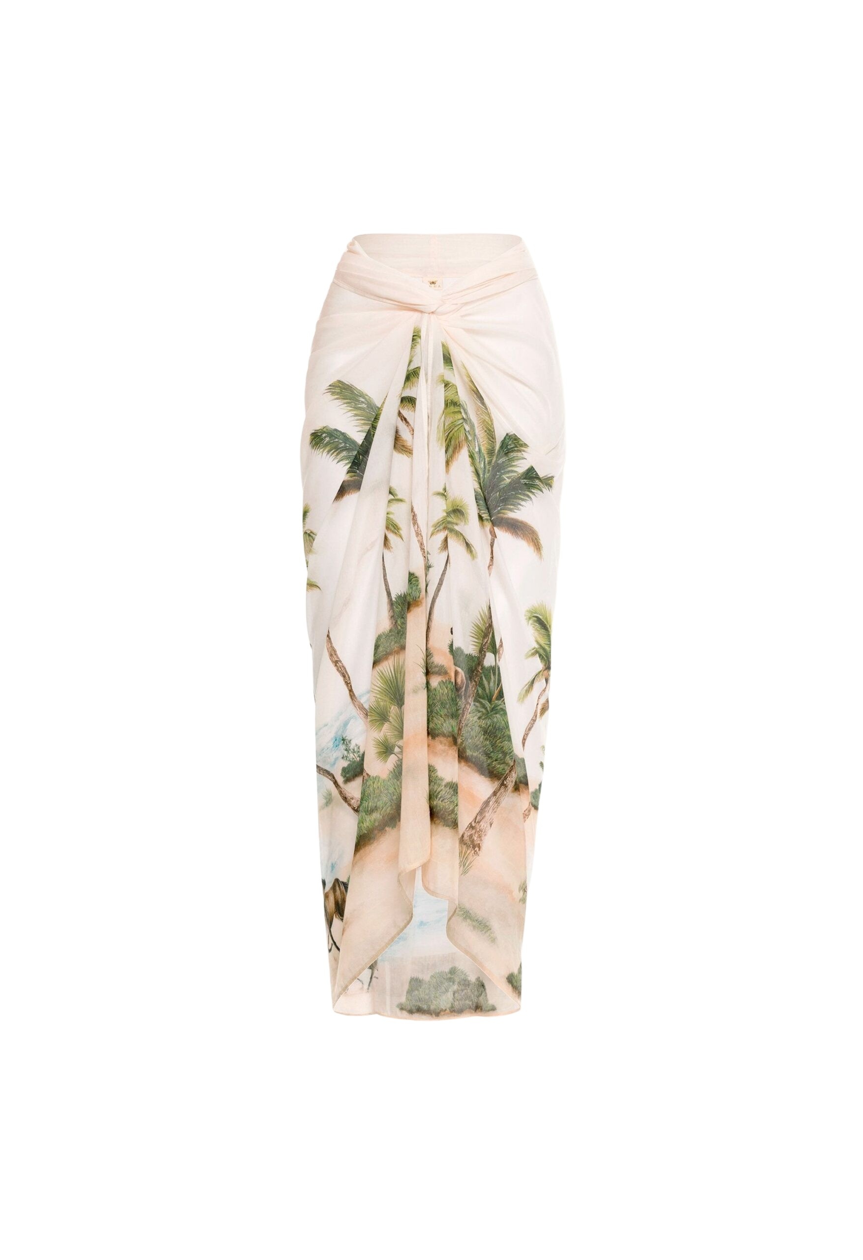 Agua By Agua Bendita Lavanda Arena Pareo Midi