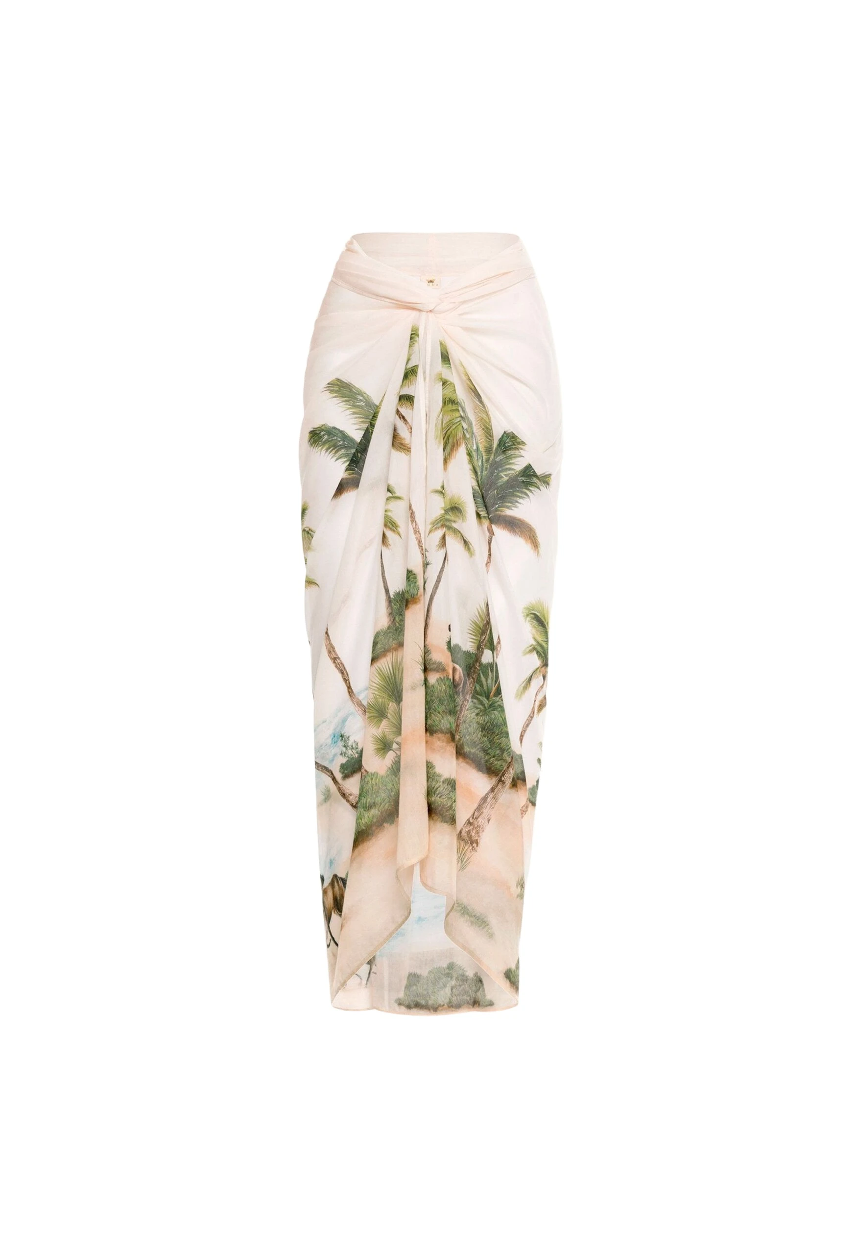 Agua By Agua Bendita Lavanda Arena Pareo Midi