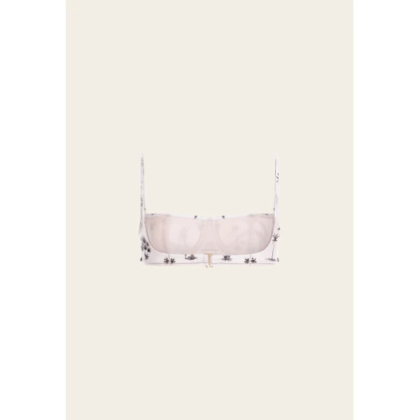 Agua By Agua Bendita Libertad Arena Bikini Top, view 3