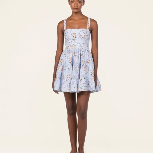 Agua By Agua Bendita Lima Mini Navegante Mini Dress, view 6