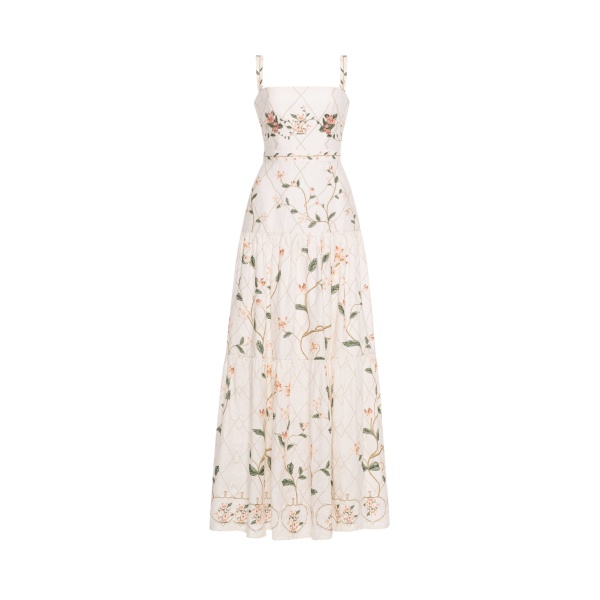 Agua by Agua Bendita Lima Navegante Maxi Dress - Agua by Agua Bendita Dresses - Artisanal Colombian Resort Wear at Luxury Shoes 